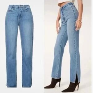 Good American Style GB999TFT Good Boy Jeans 32" Inseam Blue941 Women’s Size 4/27